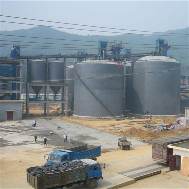 黔西南水泥钢板仓2座3000吨青岛项目进入施工